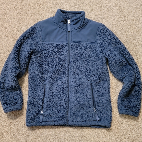 32 Degrees Kids Deep Blue Sherpa Jacket/ Size 7/8 - Picture 1 of 7